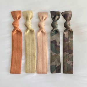 Elastic hair ties 5 mix color hair ties